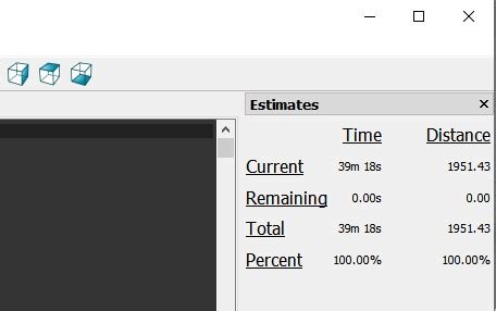 gcode time estimator.